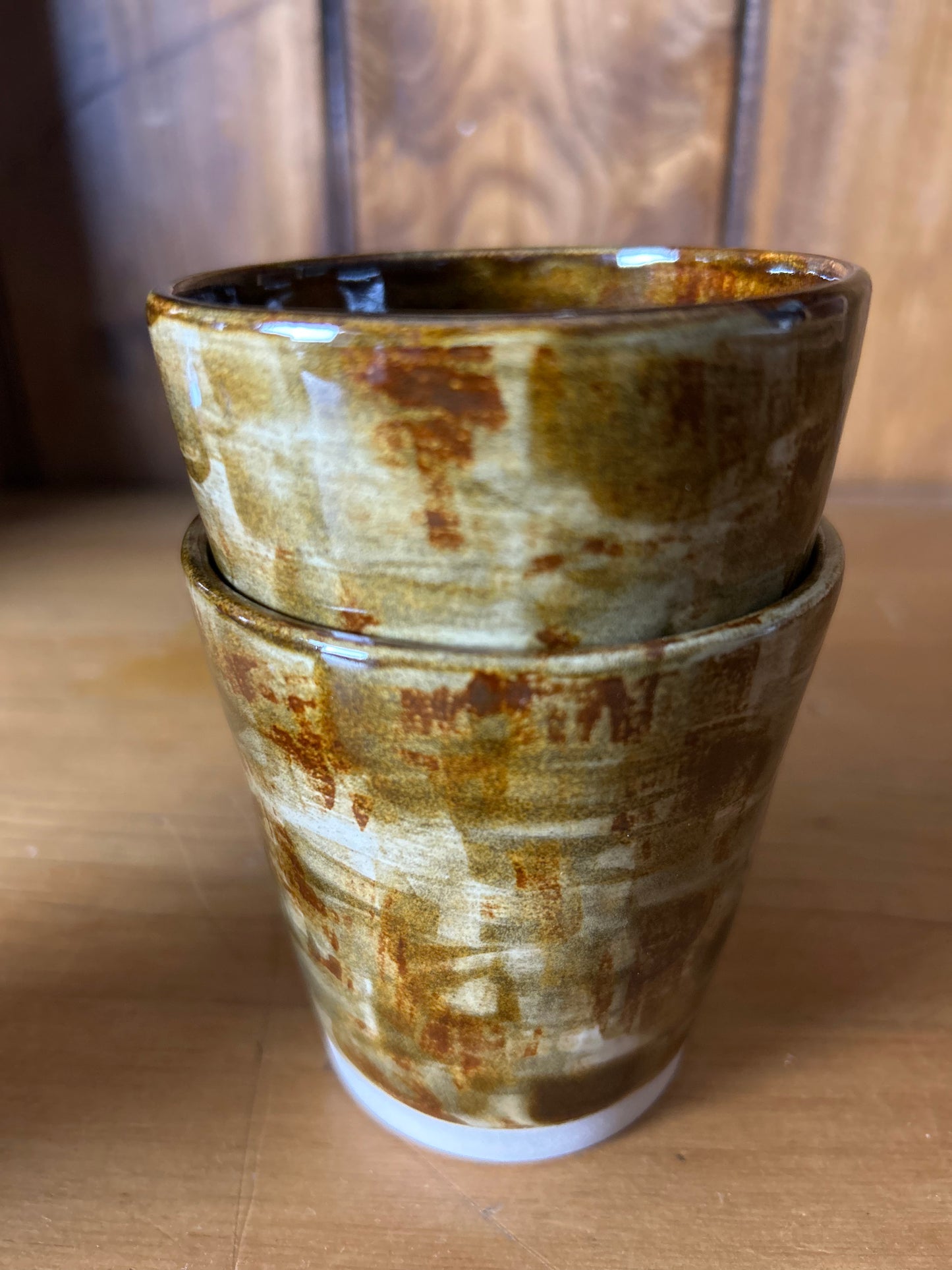 Tall Beakers - Mottled Brown