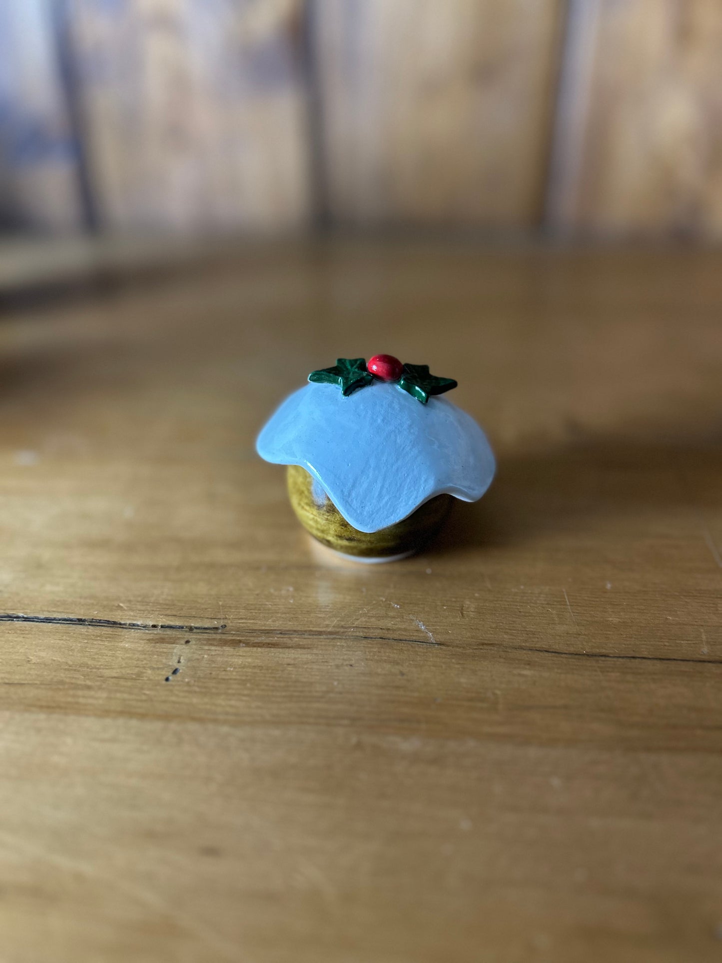 Set of 3 Christmas Pudding lidded Jars