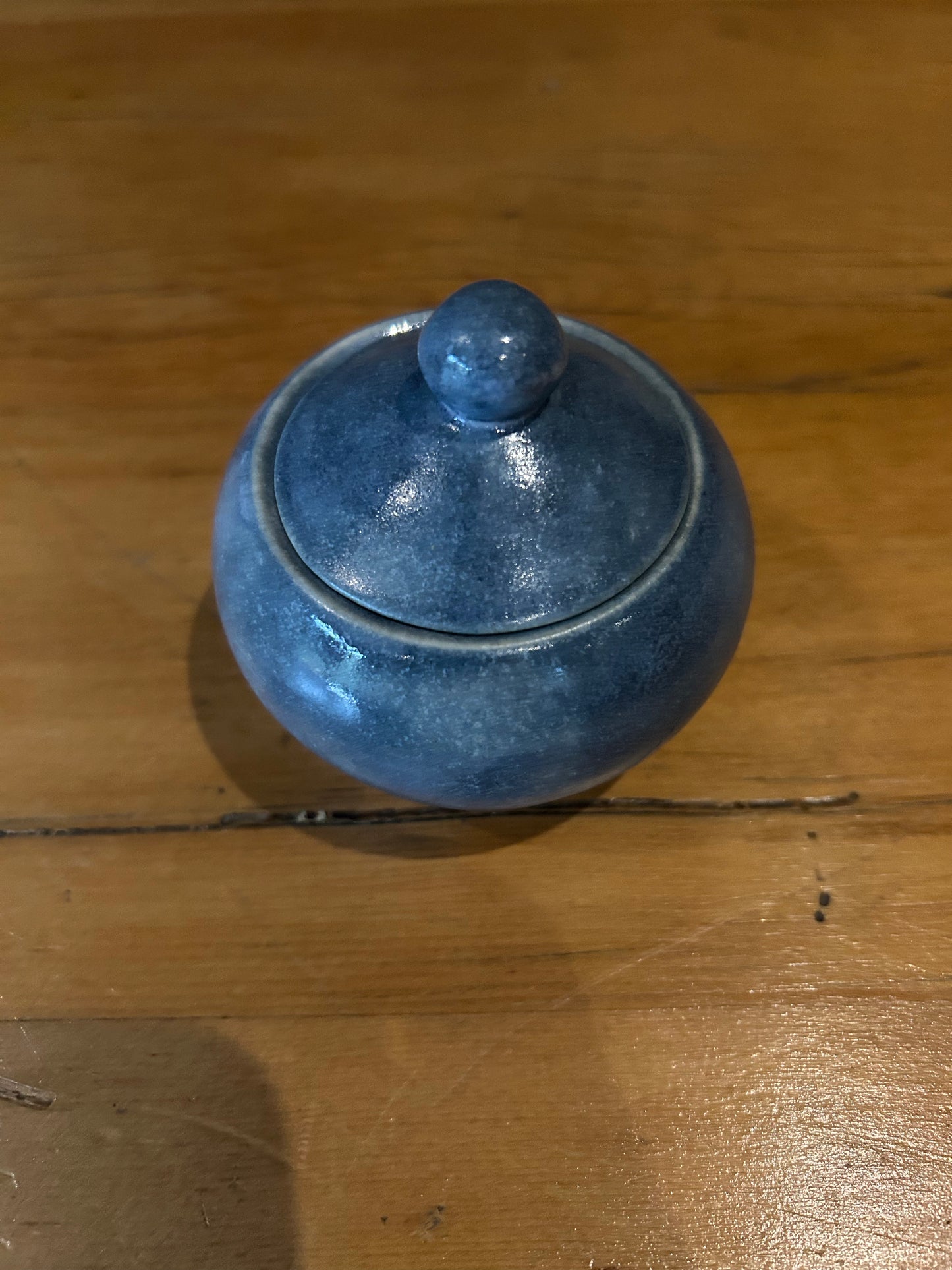 Lidded Trinket Jar - Blue